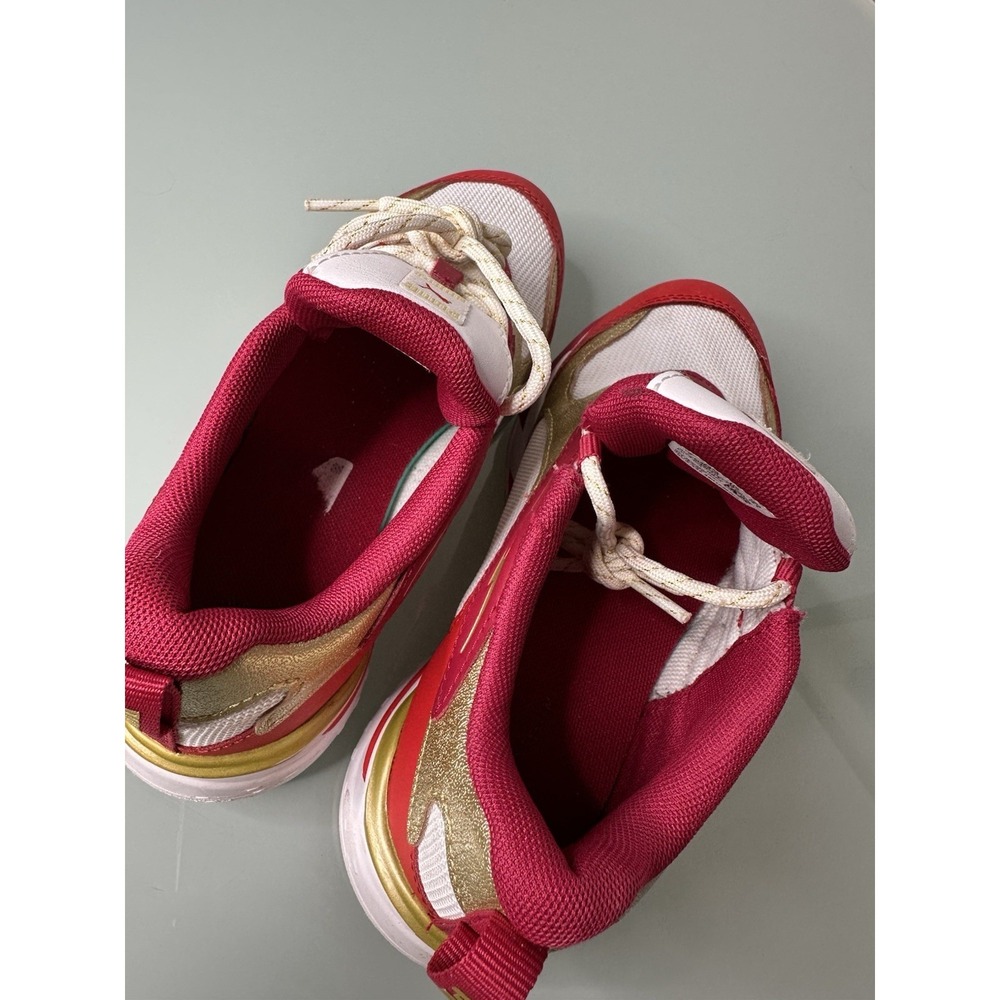 Puma Unisex Kids RS Fast Glitz GS - SZ 3C - Red Gold Athletic Shoes Eur- 34,5 - Picture 7 of 9